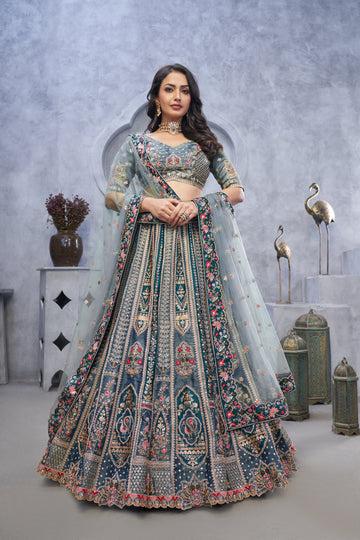 Traditional Embroidered Wedding Lehenga Choli