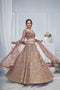 Royal Grandeur Bridal Purple Soft Net Lehenga