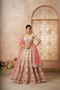 Whimsical White Imperial Patterned Bridal Lehenga