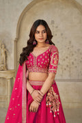 Pink Heritage Luxe Lehenga - Kesar Fab