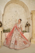 Premium Ivory Embroidered Lehenga - Kesar Fab