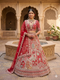 Red - Embroidered Bridal Lehenga Choli & Dupatta