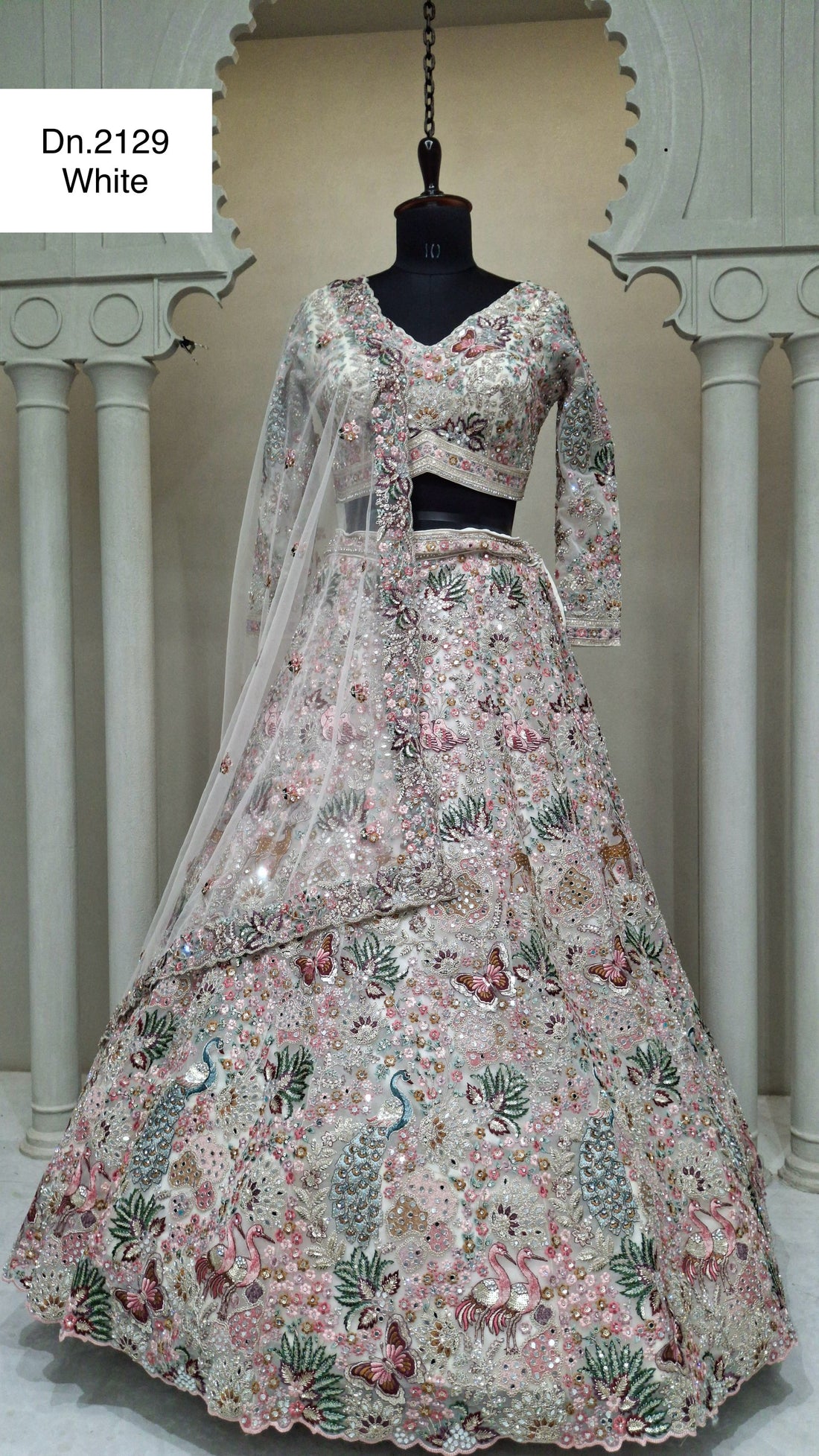 Classic Gold Net Lehenga for Evening Festive Functions