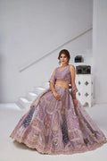 Classic Bridal Lehenga – Purple - Kesar Fab