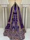 Purple Bridal Lehenga in Raw Silk with Premium Work Detailing
