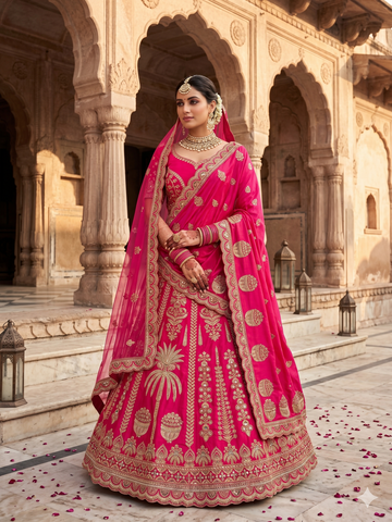 Rani Bridal Lehenga for Royal Wedding Looks