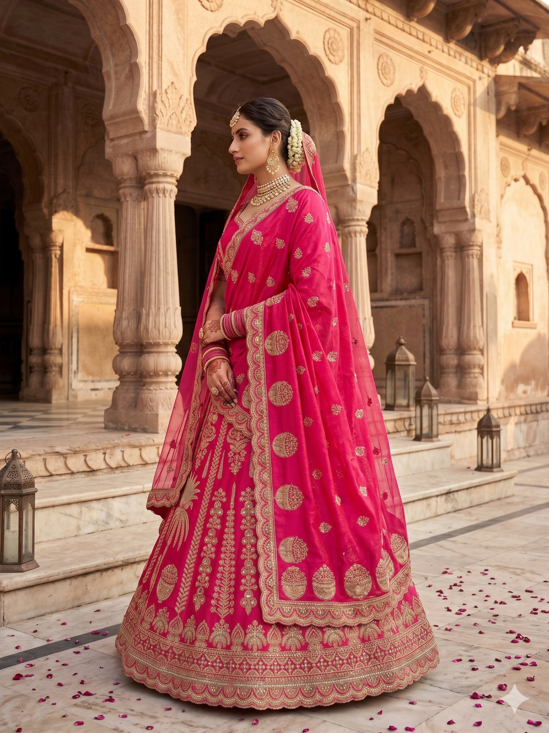 Rani Bridal Lehenga for Royal Wedding Looks
