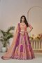 Sunrise Orange Traditional Designer Silk Lehenga with Elegant Cutwork