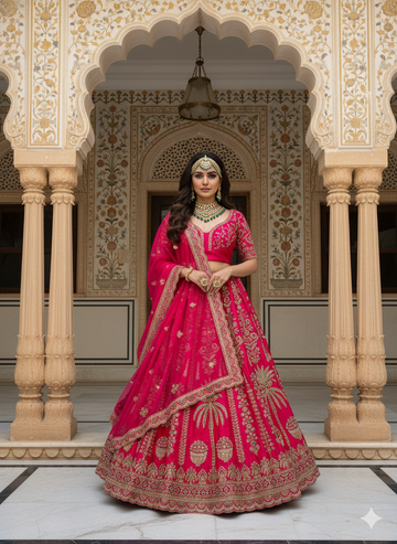 RED BRIDAL LEHENGA