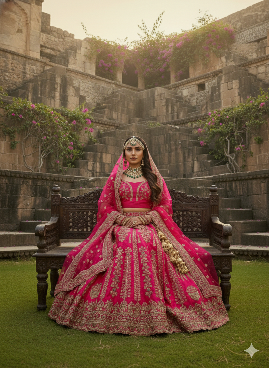 RED BRIDAL LEHENGA