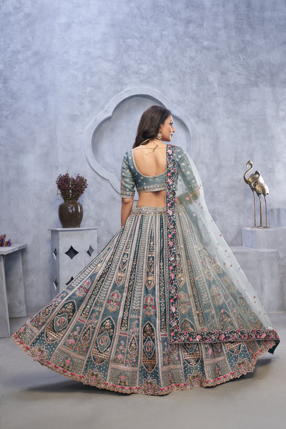 Traditional Embroidered Wedding Lehenga Choli